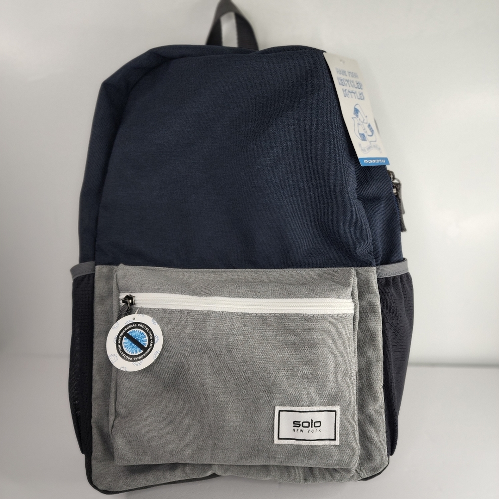 SOLO NEW YORK Blue Back Pack. New With Tags.
